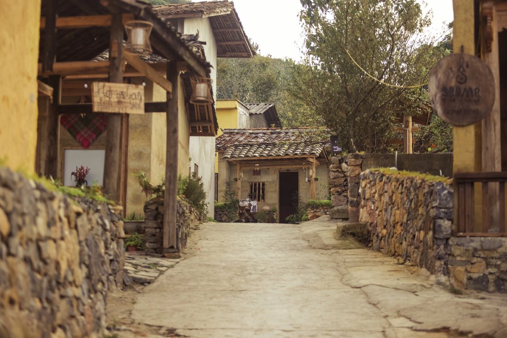 There are many homestays in Lo Lo Chai